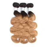 Body Wave Honey Blonde Hair Bundles with Closure or Frontal
