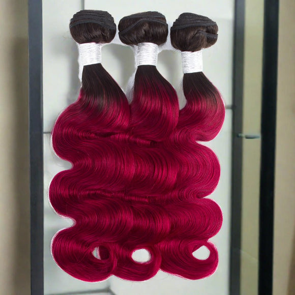 Body Wave Ombre Bundles with Closure or Frontal