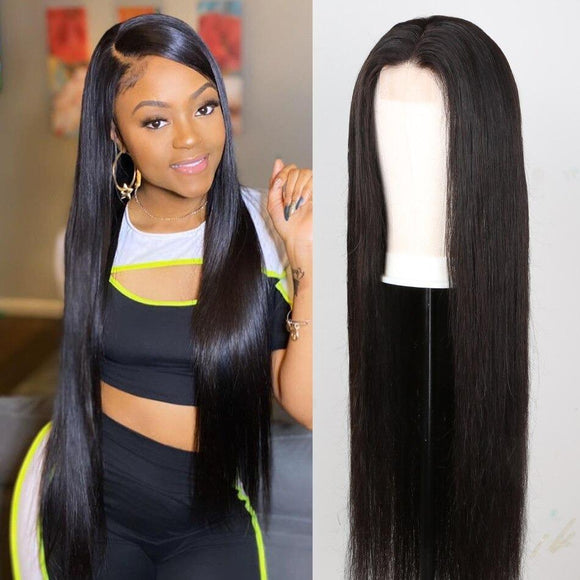 Straight Human Hair Lace Front Wig