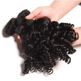 Curly Funmi Hair Human Hair Bundles with  Closure