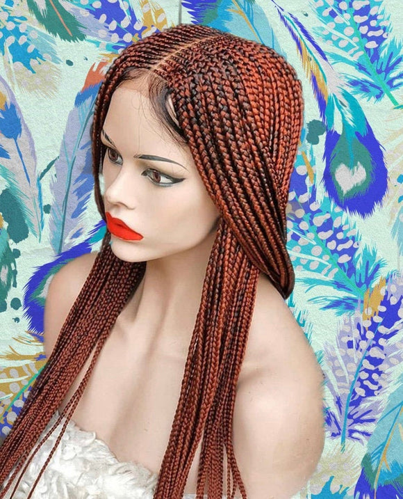 Braided Cornrow Lacefront Synthetic Wig