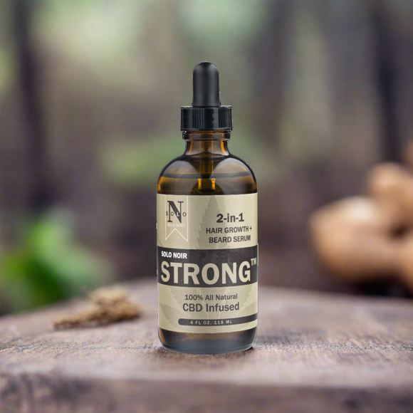 Solo Noir STRONG: CBD Infused Hair Growth and Beard Serum